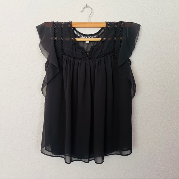 Loft Women's Flutter Sleeve Top - Picture 1 of 5